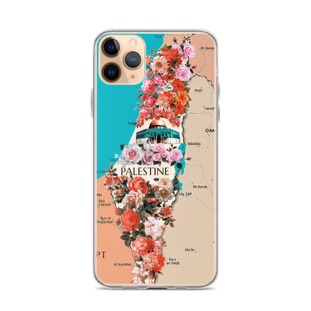 Palestine Floral Map Case