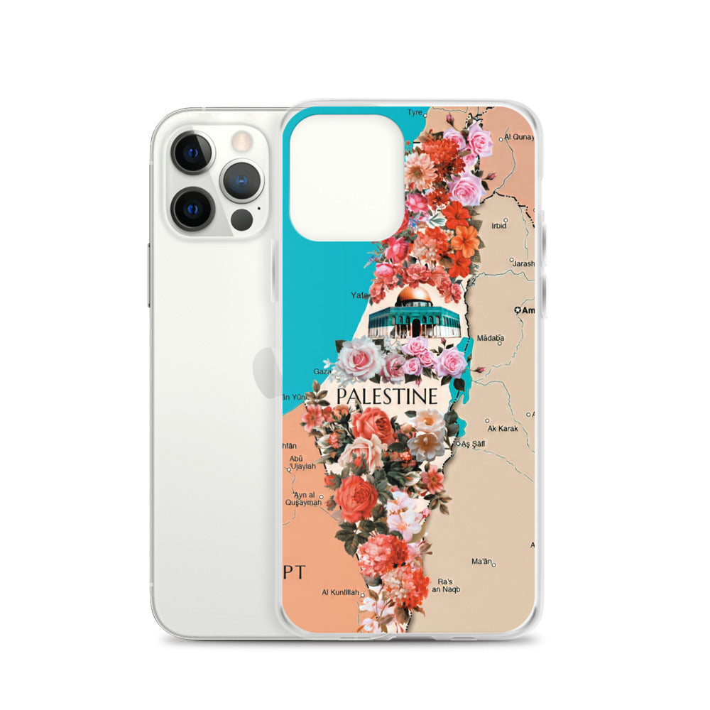 Palestine Floral Map Case