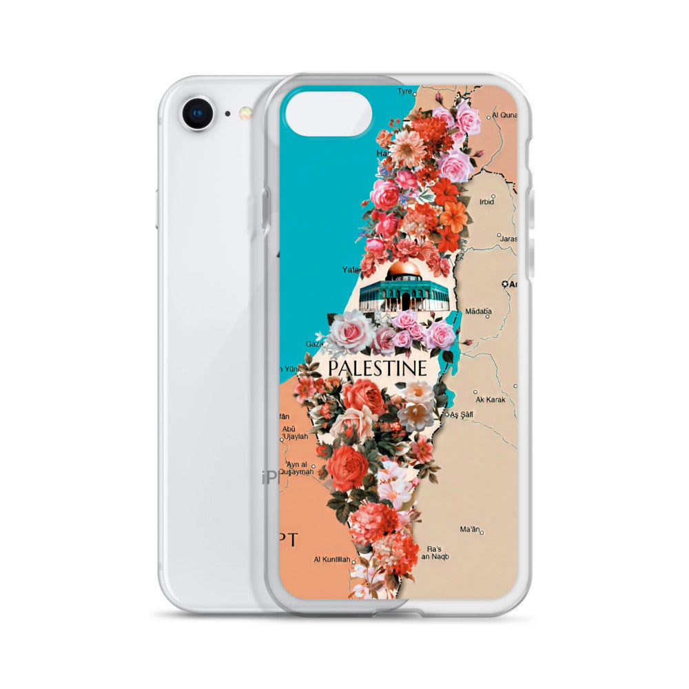 Palestine Floral Map Case