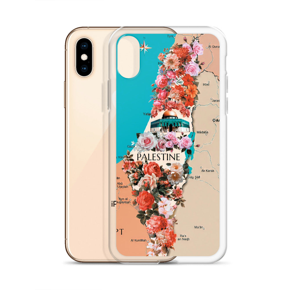 Palestine Floral Map Case